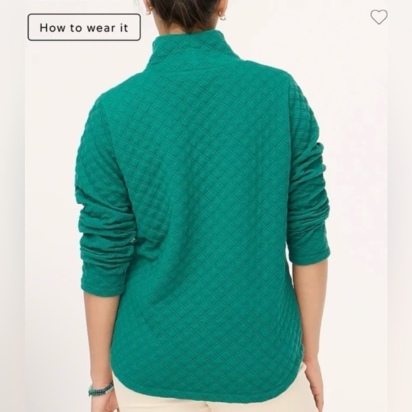 J.Crew Quilted Mockneck Pullover - Picture 4 of 7